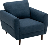 Costway Single Sofa Modern Upholstered Fabric Accent Armchair with Solid Wood Frame New - HV10186WL-22NY