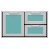 Hestan 36-Inch Double Drawer and Storage Door Combination - AGSDR36-SS