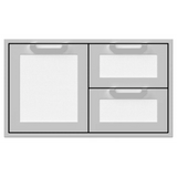 Hestan 36-Inch Double Drawer and Storage Door Combination - AGSDR36-SS