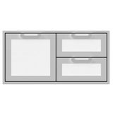 Hestan 42-Inch Double Drawer and Storage Door Combination - AGSDR42-SS