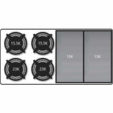Hestan 48 Inch 4 Burner with 24 Inch Griddle Rangetop - KRT484GD-NG