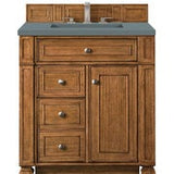 James Martin Vanities Bristol Collection 30 in. Single Vanity in Saddle Brown with Countertop Options - 157-V30-SBR-3AF
