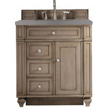 James Martin Vanities Bristol Collection 30 in. Single Vanity in Whitewashed Walnut with Countertop Options - 157-V30-WW-3CBL