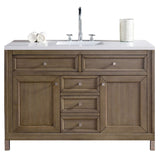 James Martin Vanities Chicago Collection 48 in. Single Vanity in Whitewashed Walnut with Countertop Options - 305-V48-WWW-3AF