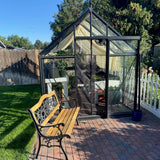 Janssens | 8x12.5x8 ft Junior Victorian J-VIC 24 Glass Greenhouse Kit With 4mm Tempered Glass Glazing - J-VIC-24