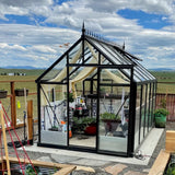 Janssens | 8x12.5x8 ft Junior Victorian J-VIC 24 Glass Greenhouse Kit With 4mm Tempered Glass Glazing - J-VIC-24