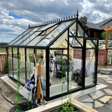 Janssens | 8x12.5x8 ft Junior Victorian J-VIC 24 Glass Greenhouse Kit With 4mm Tempered Glass Glazing - J-VIC-24