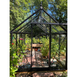 Janssens | 8x12.5x8 ft Junior Victorian J-VIC 24 Glass Greenhouse Kit With 4mm Tempered Glass Glazing - J-VIC-24