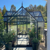 Janssens | 10x13x8 ft Junior Orangerie Glass Greenhouse Kit With 4mm Tempered Glass Glazing - J-ORA