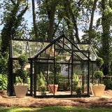 Janssens | 10x13x8 ft Junior Orangerie Glass Greenhouse Kit With 4mm Tempered Glass Glazing - J-ORA