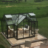 Janssens | 10x13x8 ft Junior Orangerie Glass Greenhouse Kit With 4mm Tempered Glass Glazing - J-ORA