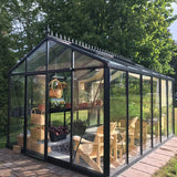 Janssens 10x15 Royal Victorian VI 34 Greenhouse Kit – VI-34-GLASS-BLACK