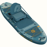 Retrospec June Nano Kids’ Inflatable Fishing Paddle Board Kayak Hybrid 9'6" - 6311