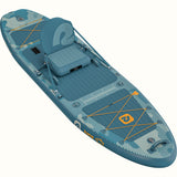 Retrospec June Inflatable Fishing Paddle Board Kayak Hybrid 11’6” - 6310
