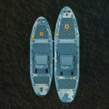 Retrospec June Inflatable Fishing Paddle Board Kayak Hybrid 11’6” - 6310