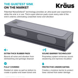 KRAUS Kore Dual Tier 57" Undermount Workstation 16 Gauge Single Bowl Kitchen Sink