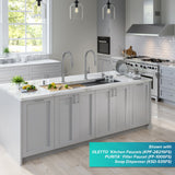 KRAUS Kore Dual Tier 57" Undermount Workstation 16 Gauge Single Bowl Kitchen Sink
