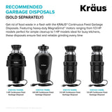 KRAUS Kore Dual Tier 57" Undermount Workstation 16 Gauge Single Bowl Kitchen Sink