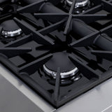 Kucht 36" 5.2 cu. ft. 6 Burner Natural Gas Dual Fuel Range in Stainless Steel with Digital Thermostat - KXP36-SS