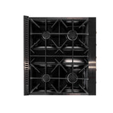 Kucht 30" 4.2 cu. ft. 4 Burner Natural Gas Dual Fuel Range in Titanium Stainle - KXD30