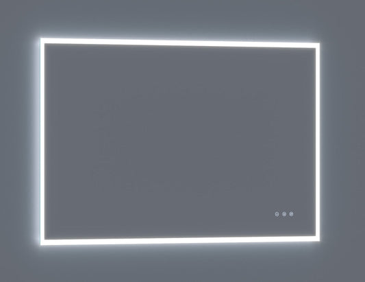 Arpella - Lucent 60 in. x 36 in. Wall Mounted LED Vanity Mirror with Color Changer, Memory Dimmer and Defogger - LEDCM6036