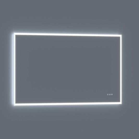 Arpella  Lucent 70 in. x 36 in. Wall Mounted LED Vanity Mirror with Color Changer, Memory Dimmer and Defogger - LEDCM7036