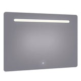 Arpella - Florence 48x36 Contemporary Lighted Mirror with Memory Dimmer and Defogger - LEDOLM4836