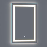 Arpella - Lumina 24 in. x 36 in. LED Lighted Vanity Mirror with Built-In Dimmer and Anti-Fog Feature - LEDSM2024
