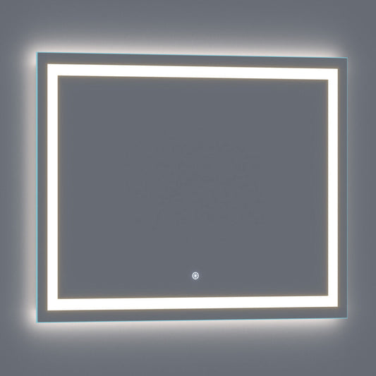 Arpella - Lumina 48 in. x 36 in. LED Lighted Vanity Mirror with Built-In Dimmer and Anti-Fog Feature - LEDSM2048