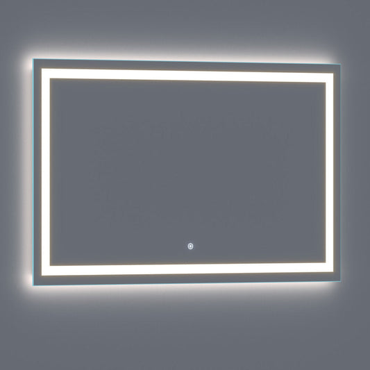 Arpella - Lumina 60 in. x 36 in. LED Lighted Vanity Mirror with Built-In Dimmer and Anti-Fog Feature - LEDSM2060