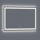 Arpella - Lumina 60 in. x 36 in. LED Lighted Vanity Mirror with Built-In Dimmer and Anti-Fog Feature - LEDSM2060