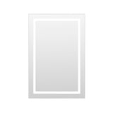 Arpella - Miramar 24x36 Lighted Mirror with Dimmer and Defogger, Wall Switch Direct - LEDWSM2436