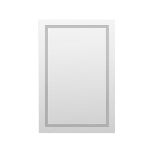 Arpella - Miramar 24x36 Lighted Mirror with Dimmer and Defogger, Wall Switch Direct - LEDWSM2436