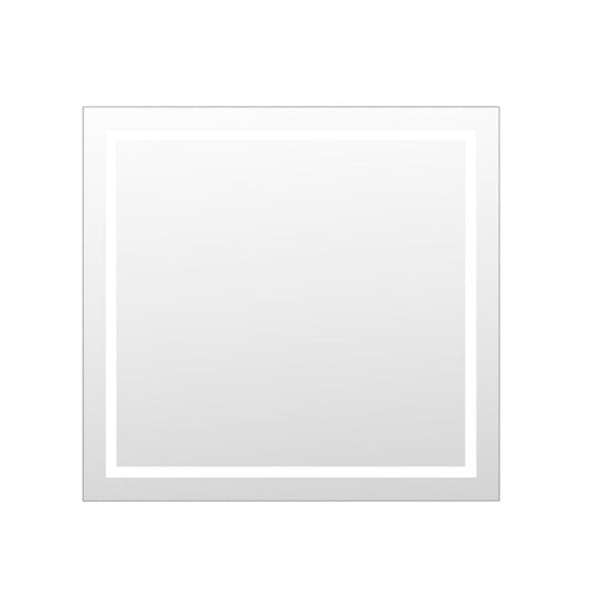 Arpella - Miramar 34x36 Lighted Mirror with Dimmer and Defogger, Wall Switch Direct - LEDWSM3436