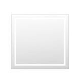 Arpella - Miramar 34x36 Lighted Mirror with Dimmer and Defogger, Wall Switch Direct - LEDWSM3436