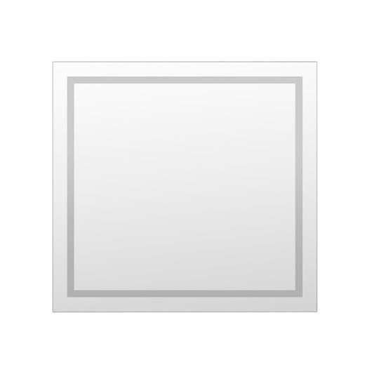 Arpella - Miramar 34x36 Lighted Mirror with Dimmer and Defogger, Wall Switch Direct - LEDWSM3436