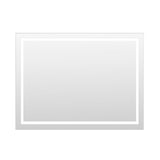Arpella - Miramar 48x36 Lighted Mirror with Dimmer and Defogger, Wall Switch Direct - LEDWSM4836