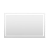 Arpella - Miramar 60x36 Lighted Mirror with Dimmer and Defogger, Wall Switch Direct - LEDWSM6036