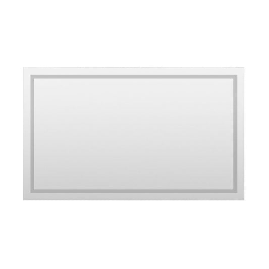 Arpella - Miramar 60x36 Lighted Mirror with Dimmer and Defogger, Wall Switch Direct - LEDWSM6036