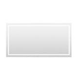 Arpella - Miramar 70x36 Lighted Mirror with Dimmer and Defogger, Wall Switch Direct - LEDWSM7036