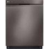 LG 24 in. Front Control Dishwasher with QuadWash and 3rd Rack in Black Stainless Steel (LDFN4542D)