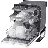 LG 24 in. Front Control Dishwasher with QuadWash and 3rd Rack in White (LDFN4542W)
