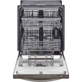 LG 24 in. Top Control Wi-Fi Enabled Dishwasher with TrueSteam and 3rd Rack in Black Stainless Steel (LDTS5552D)