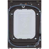 LG 27 In. 4.5-Cu. Ft. Front Load Washer with Steam Technology in Black Steel (WM4000HBA)