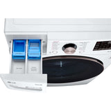 LG 27 In. 4.5-Cu. Ft. Front Load Washer with Steam Technology in White (WM4000HWA)