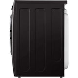 LG 27 In. 7.4-Cu. Ft. Front Load Electric Dryer with TurboSteam and Built-In Intelligence in Black Steel (DLEX4200B)