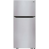 LG 30 in. Refrigerator with Top-Mount Freezer in Stainless Steel 20 Cu. Ft. (LTCS20030S)