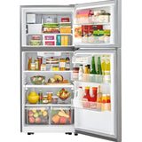 LG 30 in. Top Mount Refrigerator in Stainless Steel 20 Cu. Ft. (LTCS20020S)