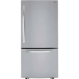 LG 33 in. Bottom Freezer Refrigerator in Stainless Steel 26 Cu. Ft. (LRDCS2603S)