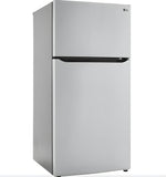 LG 33 in. Top Freezer Refrigerator in Stainless Steel 24 Cu. Ft. (LRTLS2403S)